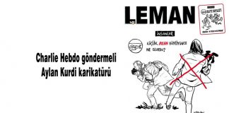 Leman’dan Charlie Hebdo göndermeli Aylan Kurdi karikatürü Leman, Charlie Hebdo, Aylan Kurdi, Karikatür,
