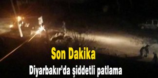 Diyarbakır’da şiddetli patlama Diyarbakırda şiddetli patlama