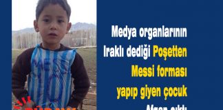 Poşetten Messi forması yapıp giyen çocuk Afganistanlı çıktı Poşetten Messi forması yapan çocuk