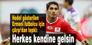 çArşı’dan hedef gösterilen Ermeni futbolcu için uyarı: çArşı ırkçılığa, insan ayrımcılığına karşı! çarşı, ermeni futbolcu, aras özbiliz, mesaj,